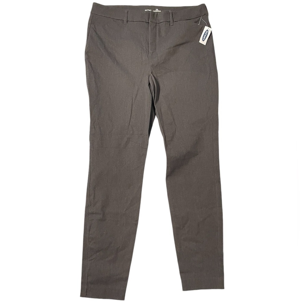 Old Navy Pixie Pants Women's 14 Gray Stretch Fabric High Rise, New